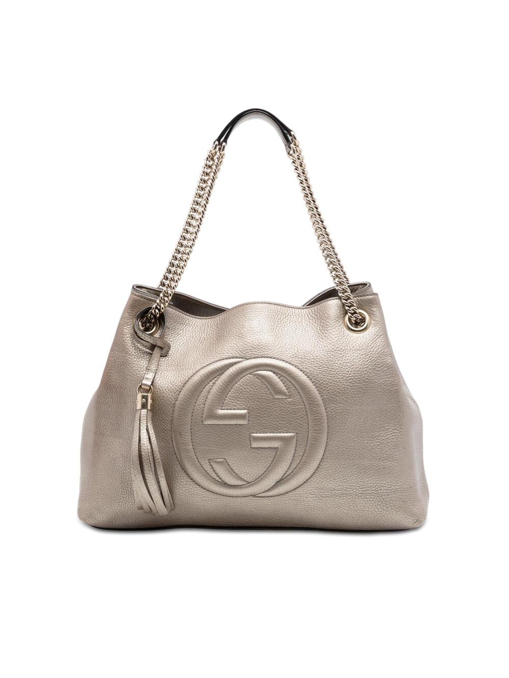 Gucci Medium Metallic Calfskin Soho #317618G73B